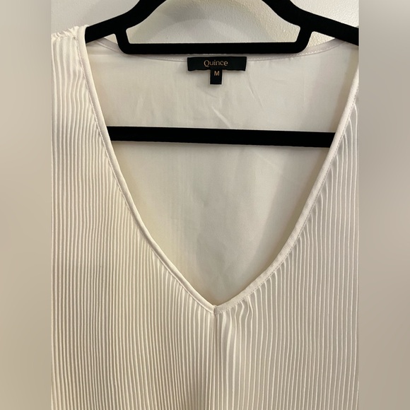 Quince Cream Pleated Blouse - Picture 5 of 5